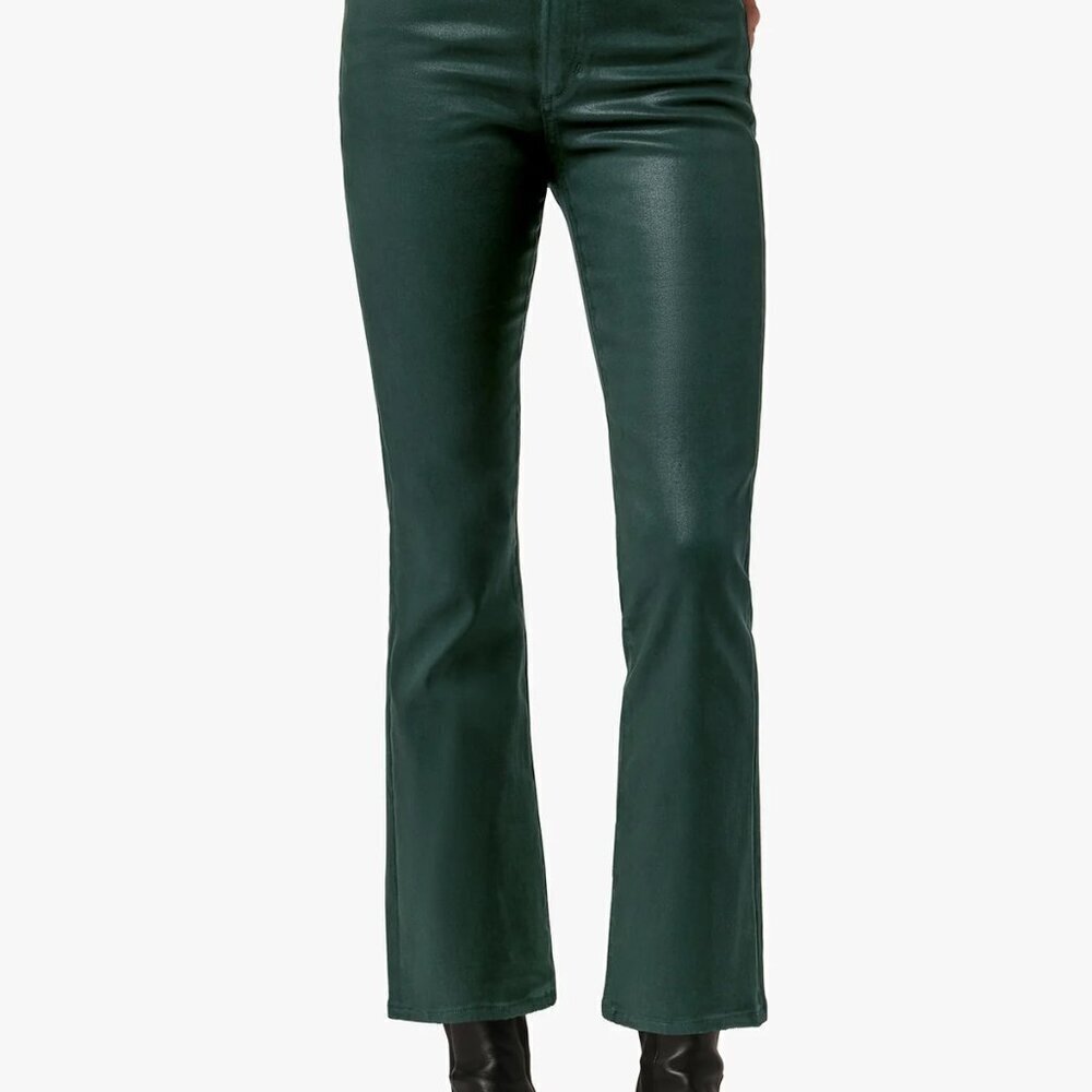 Joe's Jeans The Callie Coated High-Rise Cropped Bootcut Jean - Size 29